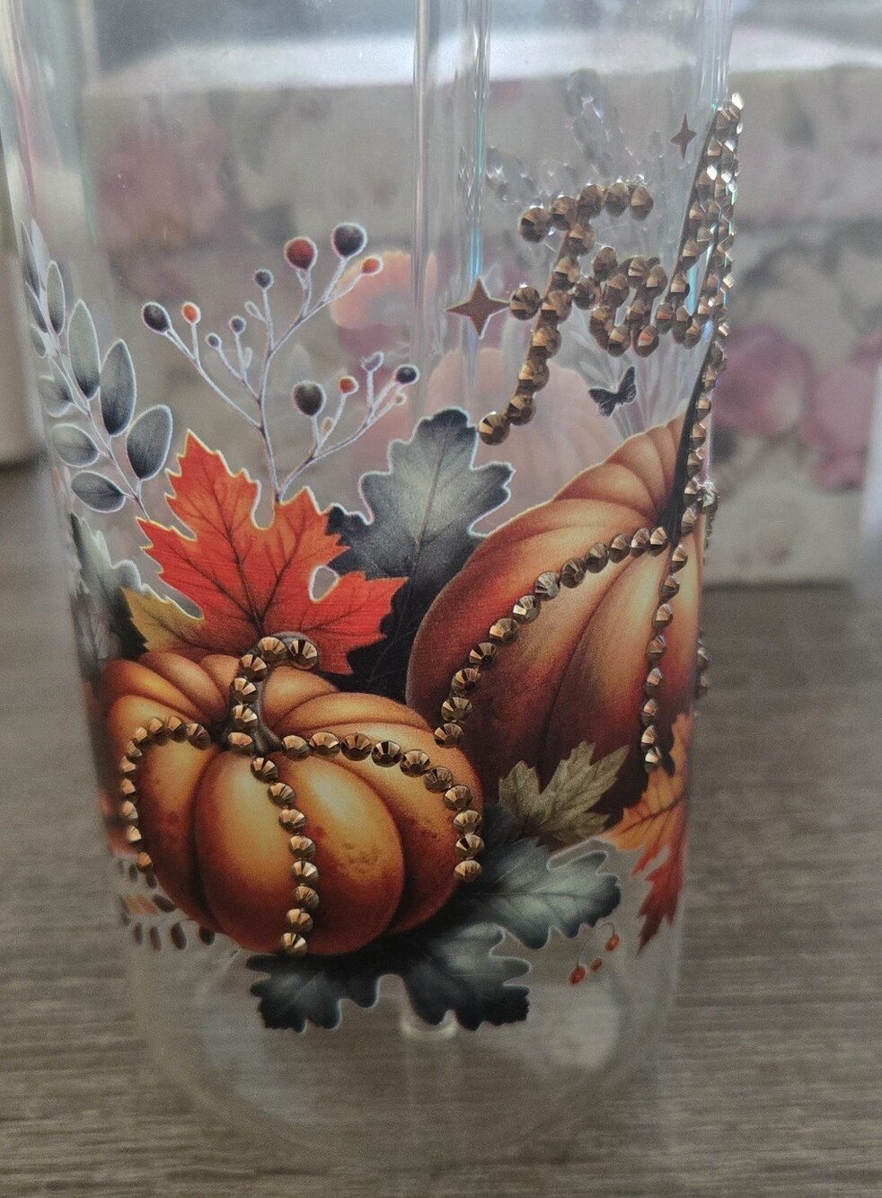 Fall Vibes - 16oz jar w/Lid and straw